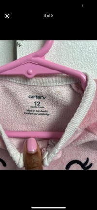 Image 3 of Carters Bear Footed Onesie
