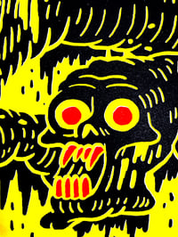 Image 3 of The Crawler risograph print