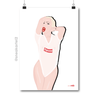 Image 1 of Hypebeast Poster Supreme x Lady Gaga Print