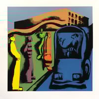 Bus Stop Study Screenprint 