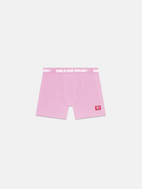 Image 1 of GIRLS ARE DRUGS® COTTON BOXER BRIEFS - PINK