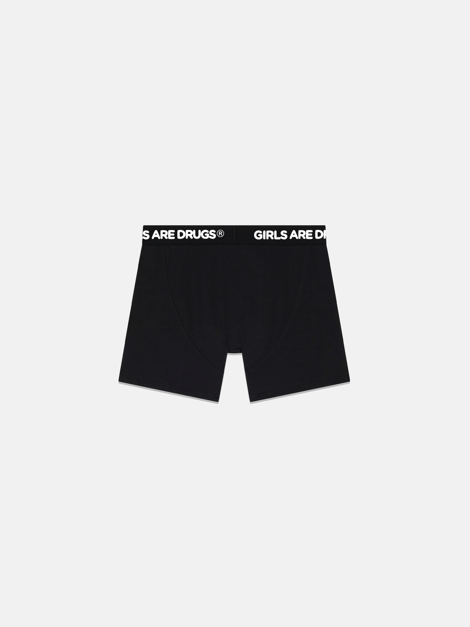 Image of GIRLS ARE DRUGS® COTTON BOXER BRIEFS - BLACK