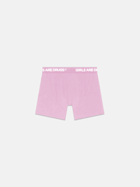 Image 2 of GIRLS ARE DRUGS® COTTON BOXER BRIEFS - PINK
