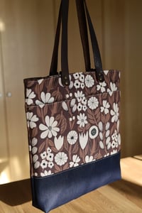 Image 2 of Earthy Glow Wool + Wax Tote