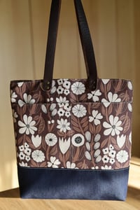 Image 1 of Earthy Glow Wool + Wax Tote