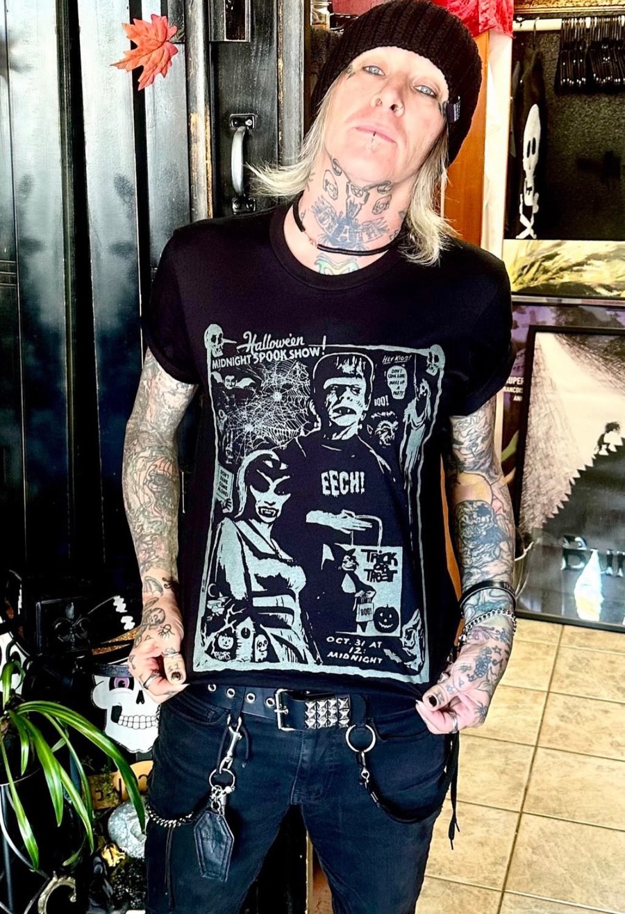 Image of MIDNITE  MARATHON"GLOW IN DARK"  - mens shirt