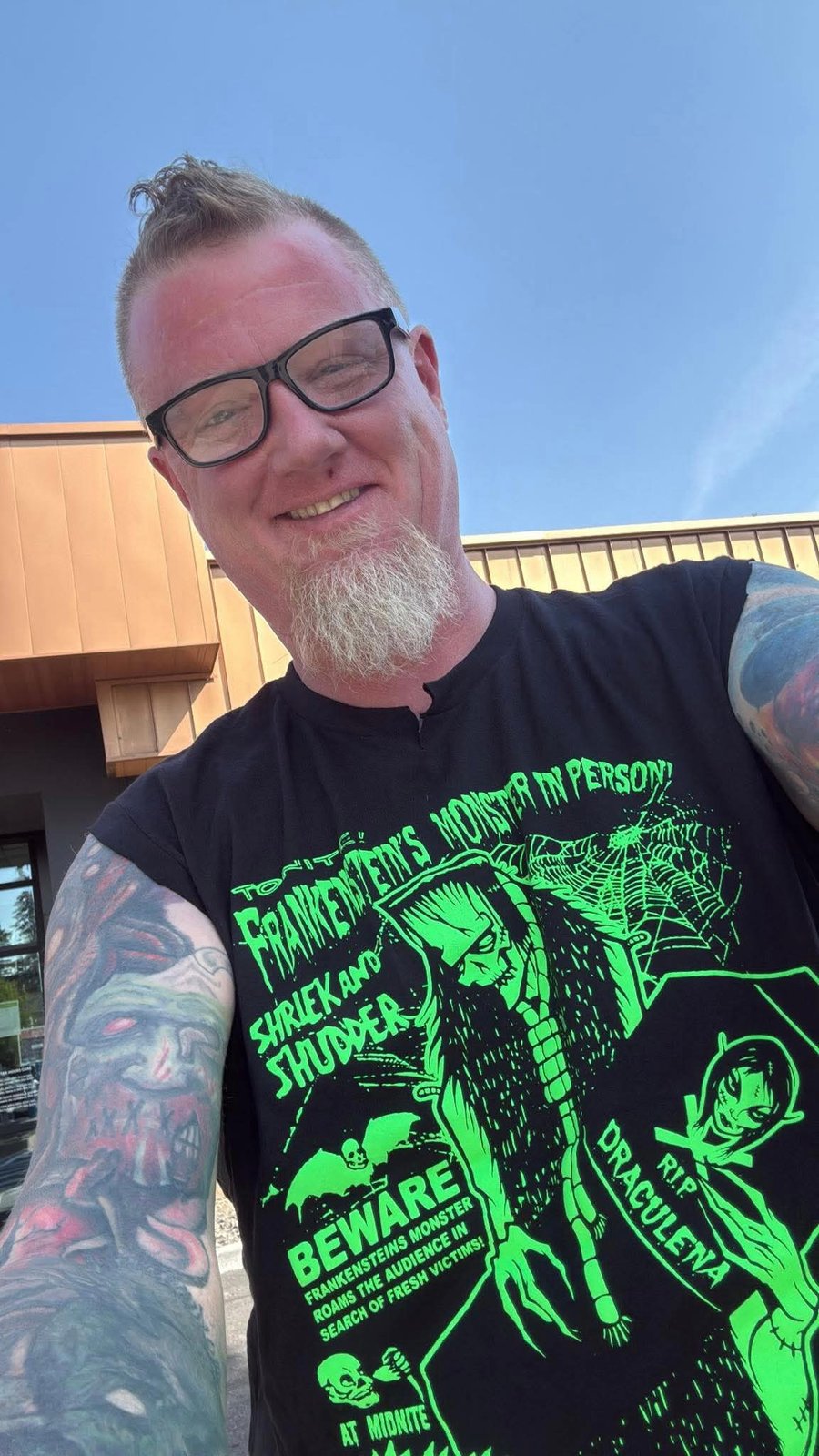 Image of  FRANKENSTEIN IN PERSON  Mens shirt