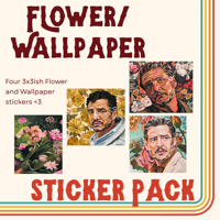 Image 1 of Flower/Wallpaper Sticker Pack !! 