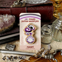 Image 1 of Asexual Magic Potion Wood Pin
