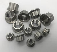 Image 7 of 7/16 UNF 12 Point Ti Nut - #573