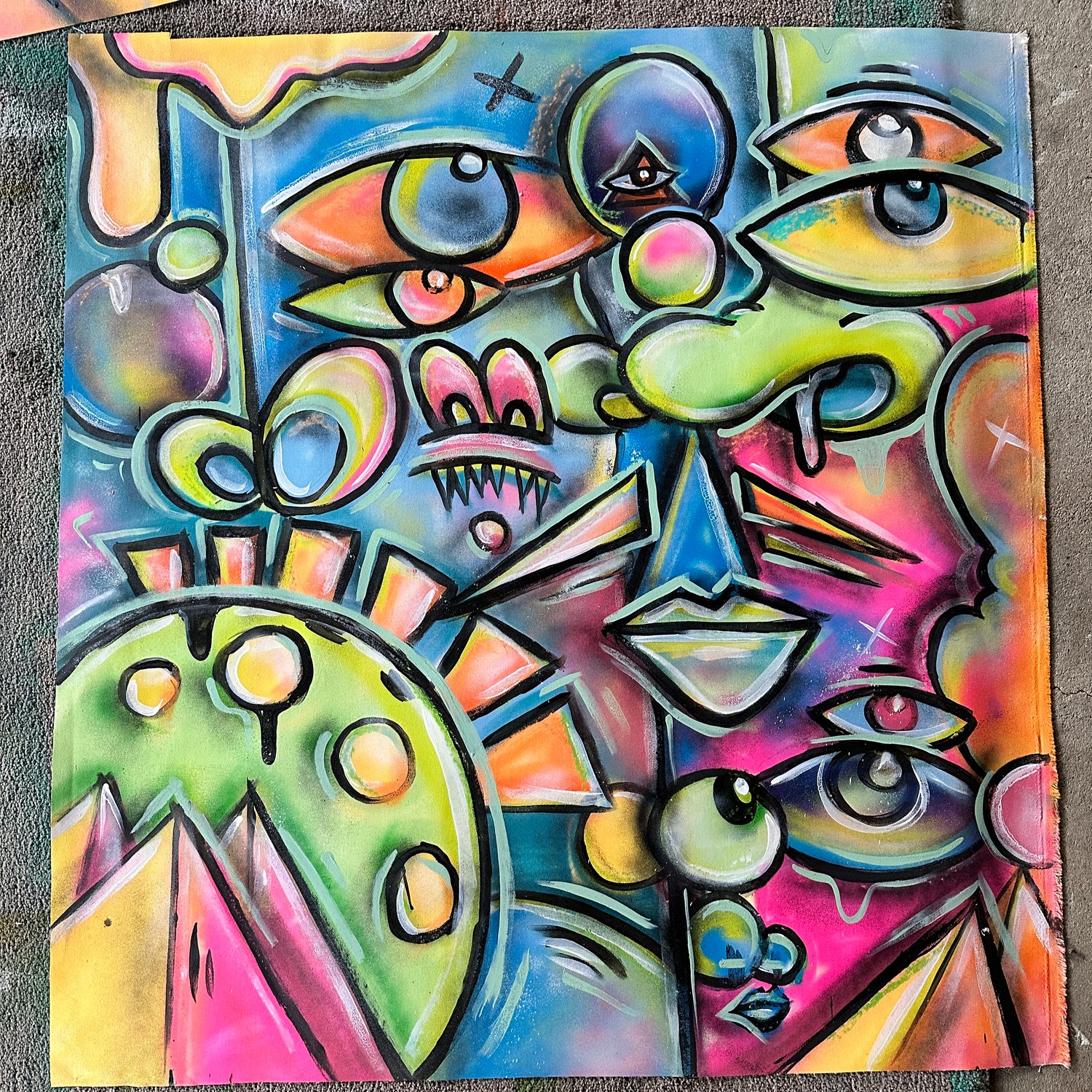 ACID 4 ORIGINAL PAINTING 40x40"