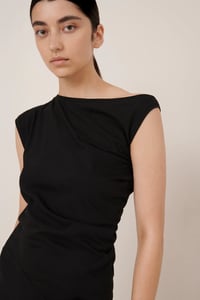 Image 2 of kowtow assymetris dress blacl