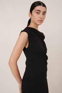 Image 5 of kowtow assymetris dress blacl