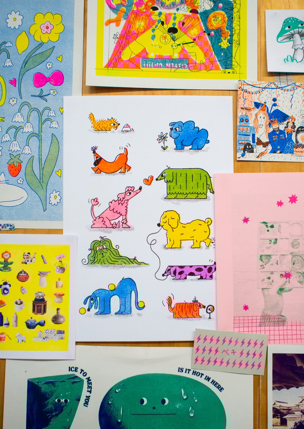 Image of Woofers - A4 Risograph Print