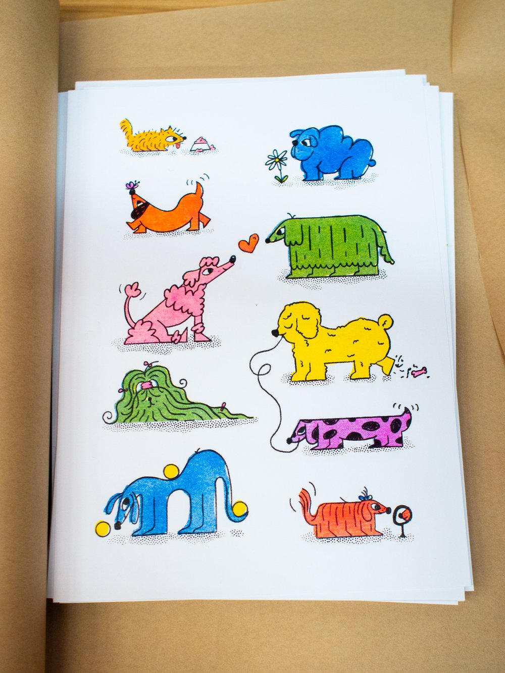 Image of Woofers - A4 Risograph Print