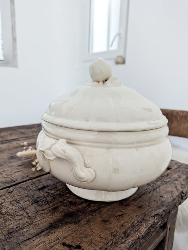 Soupière Digoin Sarreguemines . 