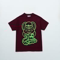 Image 1 of Balansa x Lolas - 'Mouse Bolt' Tee [BURGUNDY]