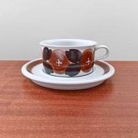 Image 1 of Arabia Finland Rosmarin Tea Cup with Saucer
