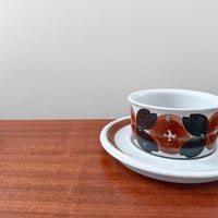 Image 2 of Arabia Finland Rosmarin Tea Cup with Saucer