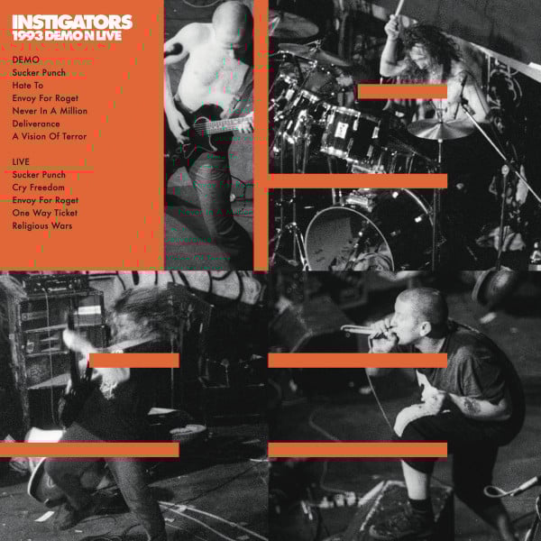 Image of INSTIGATORS - DEMO / LIVE 1993 ORANGE VINYL 12" LP  (POLISH IMPORT)