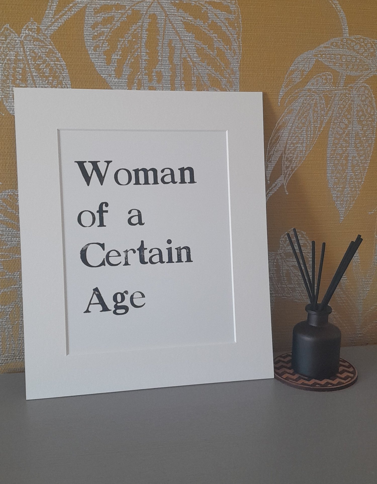 'Woman of a Certain Age' Letterpress Print