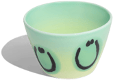 Image 1 of Tasse Light green pomme gradient smile