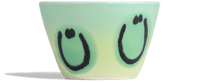 Image 10 of Tasse Light green pomme gradient smile