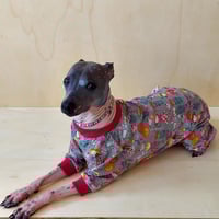 Image 4 of Jersey Jumper - Gray/Cerise