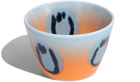 Image 1 of Tasse water orange gradient smile