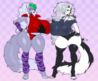 Roxy X Loona mousepad