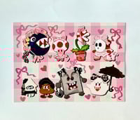 Image 2 of (Two size options) Cutie friends and enemies print