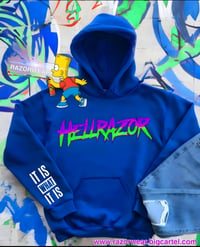 Blue Graffiti Hoodie 