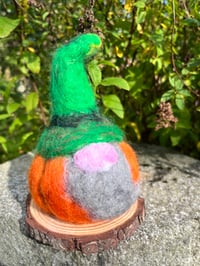 Image 2 of Pumpkin Gonk .. needle felted 