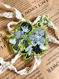 Image 2 of PRE-ORDER - Yuri Keychains! Green Yuri and Utena