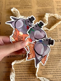 Image 1 of Dapper pigeons - pigeon vinyl stickers!