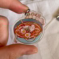 Image 2 of Acrylic phone charm - Bunny udon and Devil Angel ducks