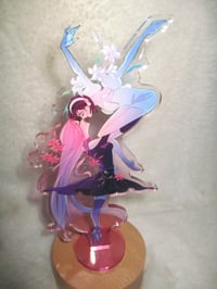 Image 3 of Mizisua - alien stage acrylic standee, flowers and ballet themed