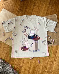 Image 3 of First Batch - White rabbit candy cotton washed  T-shirt!! 