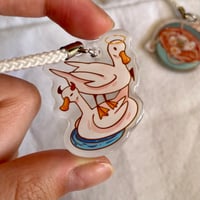 Image 3 of Acrylic phone charm - Bunny udon and Devil Angel ducks
