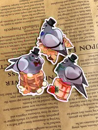Image 4 of Dapper pigeons - pigeon vinyl stickers!
