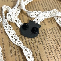 Image 4 of Ying Yang cats enamel pin!