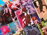 Image 5 of A6 - art postcards print - Genshin, Utena and other