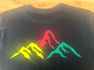 Image of SO58  ‘Mountains of 58’  T shirt in Black 