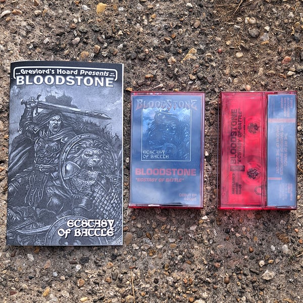 Image of Bloodstone - Ecstasy of Battle [cassette + zine]