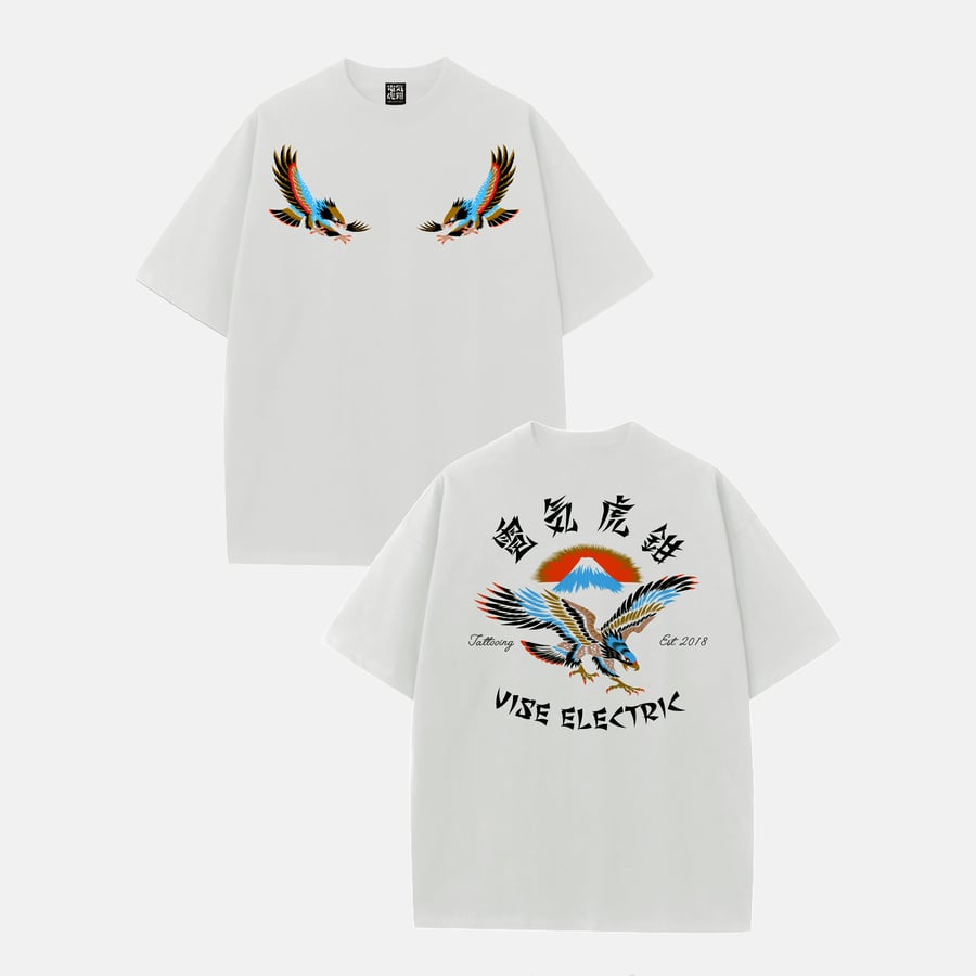 Image of Hong Kong Eagle Tattoo T-shirt white