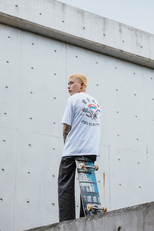 Image of Hong Kong Eagle Tattoo T-shirt white