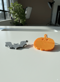 Image 5 of 🎃👻🦇 Spooky Flexi Keychains – Ghost, Pumpkin & Bat Set! 👻🦇🎃