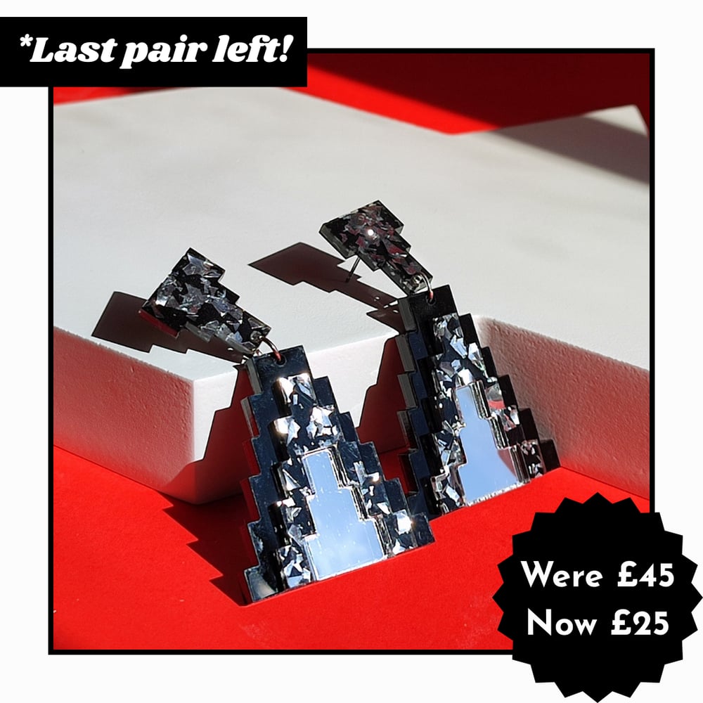Image of Aztec Pyramid Statement Earrings