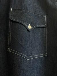 Image 4 of The Serge Shirt in Grey Chambray