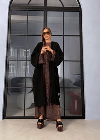 Image 2 of WOOL JAQUARD CARDIGAN COAT